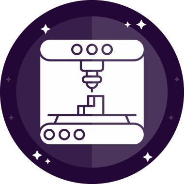 Modern b 'nin vektör illüstrasyonunda makinenin eksik simgesi