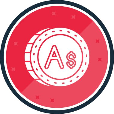 Paranın modern bir simgesinin vektör illüstrasyonu