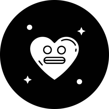 Bir kalp simgesinin vektör illüstrasyonu