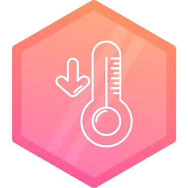 termometre simgesi vektör illüstrasyonu