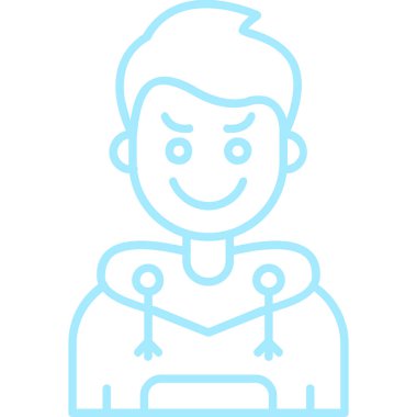 avatar. Web simgesi basit illüstrasyon