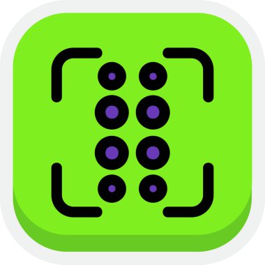 Modern bir simgenin vektör illüstrasyonu