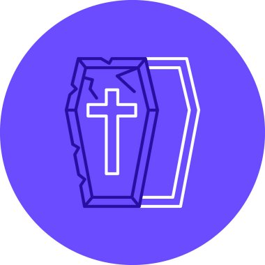 Tabut. Web simgesi basit illüstrasyon