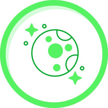 Gezegen ikonu vektör illüstrasyonu