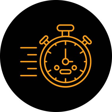 Saat simgesi vektör illüstrasyonu