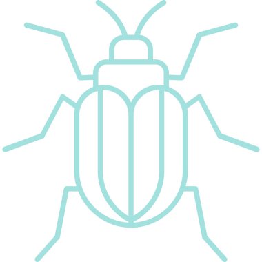 Böcek. Web simgesi basit illüstrasyon