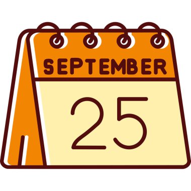 Takvim simgesi tasarımı, vektör illüstrasyonu