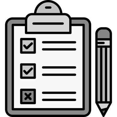 trend biçimi izole edilmiş arkaplanda kontrol listesi simgesi