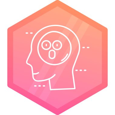 Beyni olan bir kafanın vektör çizimi