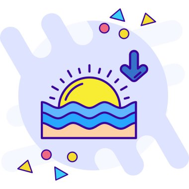 Yüzme havuzu ikonu vektörü. İnce çizgi işareti. izole edilmiş sınır sembolü çizimi