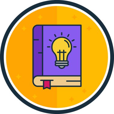 Kitap. Web simgesi basit illüstrasyon