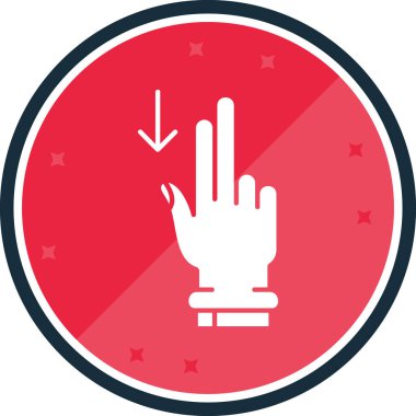 Eldiven simgesiyle el.