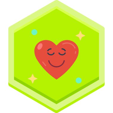 Kalp. Web simgesi basit illüstrasyon