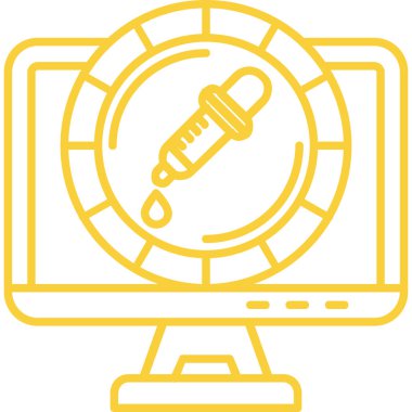 Bilgisayar simgesi. vektör illüstrasyonu