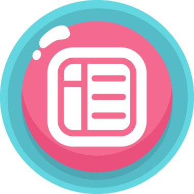 Takvim. Web simgesi basit illüstrasyon