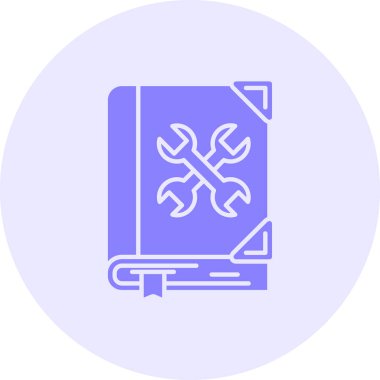 Tornavidalı ve anahtar ikonlu bir laptop. ince daire tasarımı. vektör illüstrasyonu