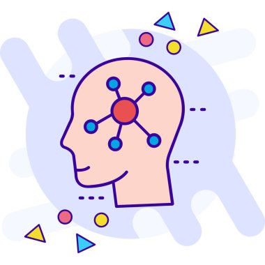 Tamamlanmış yaratıcı yaratıcılık simgesi - özet biçimi