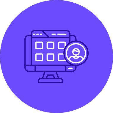 çevrimiçi sohbet, web simgesi, vektör illüstrasyonu, basit ve düz biçim