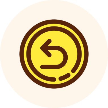 Ok simgesi vektör çizimi olan para