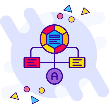 Modern simgenin vektör illüstrasyonu