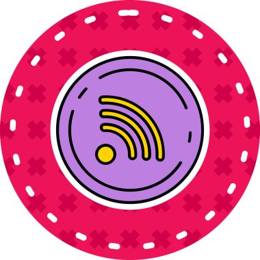 Kumarhane simgesi modern vektör illüstrasyonu