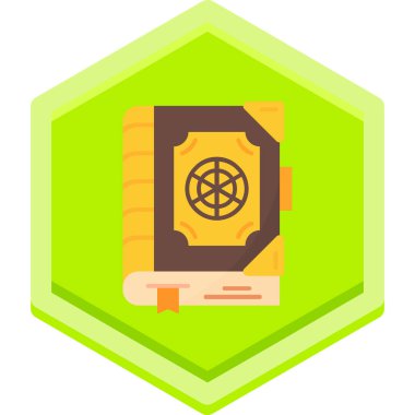 Bir kitap simgesinin vektör illüstrasyonu