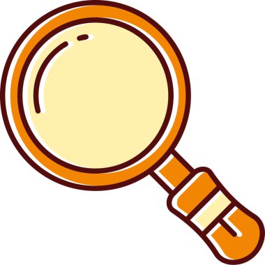 Büyüteç, illüstrasyon, beyaz arka plan üzerinde vektör.