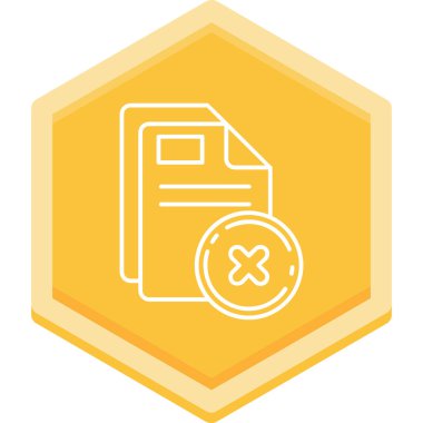 Belge simgesinin vektör illüstrasyonu