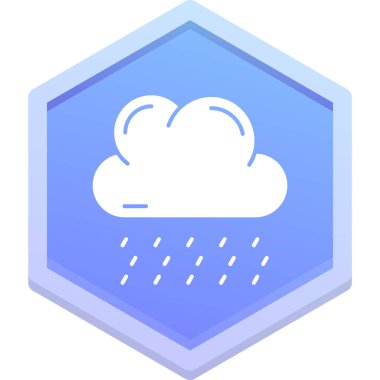 Yağmur bulutu. Basit tasarım