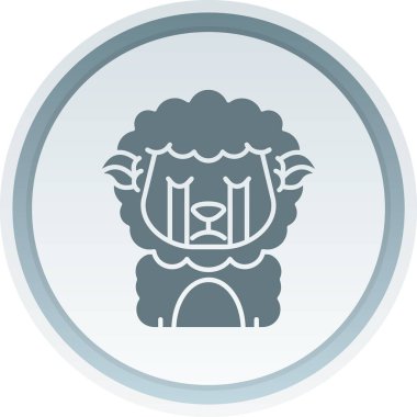 Başında taç olan bir çelengin vektör çizimi