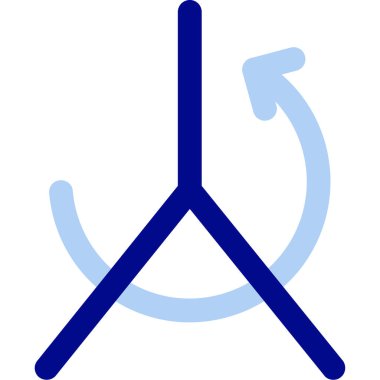 Rüzgar simgesinin vektör illüstrasyonu