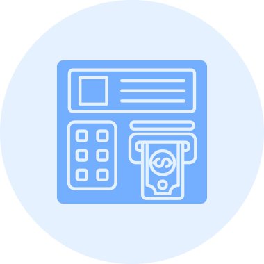 Banka kartı. Web simgesi basit illüstrasyon