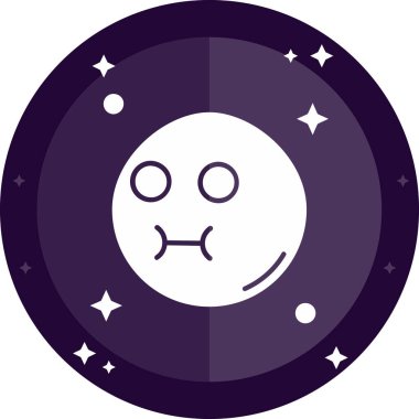 Ay vektör simgesi çizimi