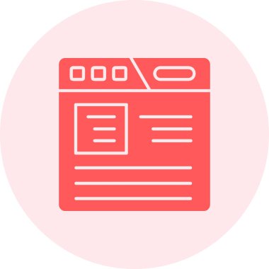 Tarayıcı. Web simgesi basit tasarım