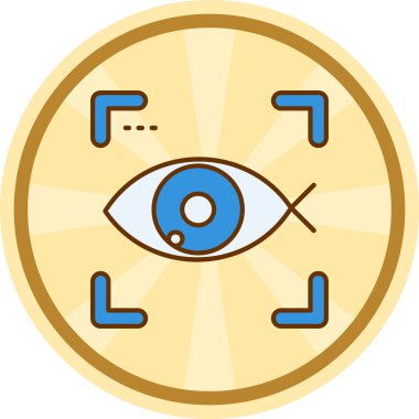 Göz. Web simgesi basit illüstrasyon