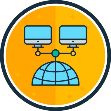 Modern bir simgenin vektör illüstrasyonu