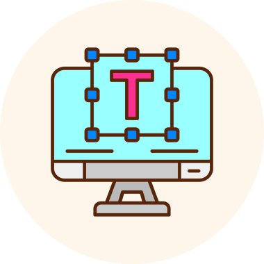 Ekranlı geliştirme için web tasarım simgesi.