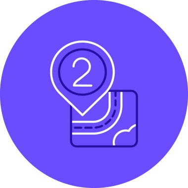 Harita işaretleyici simgesi, vektör illüstrasyonu