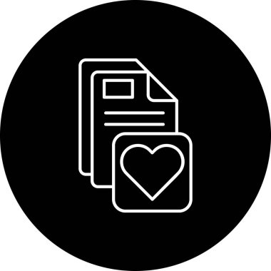 Vektör belgesi Simge illüstrasyonu