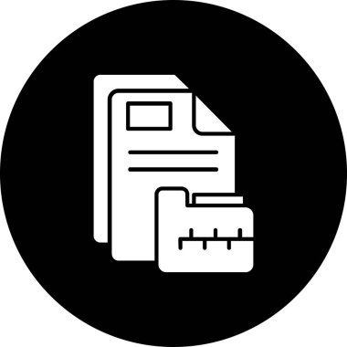 belge simgesi vektör illüstrasyonu