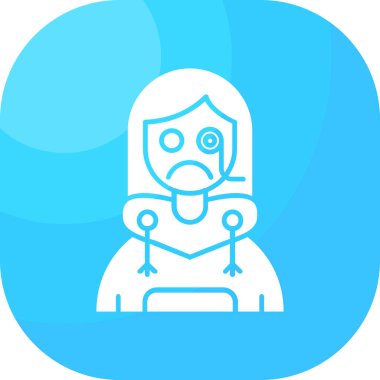 Ağlayan ikon vektör illüstrasyonu