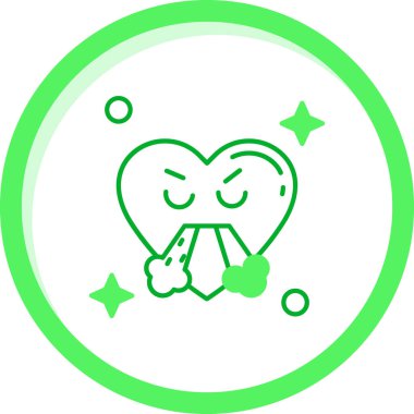 Kalp ikonu vektör illüstrasyonu