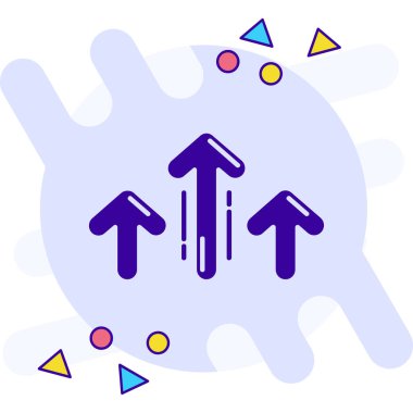 Oklar. Web simgesi basit illüstrasyon