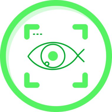 Göz simgesi vektör illüstrasyonu