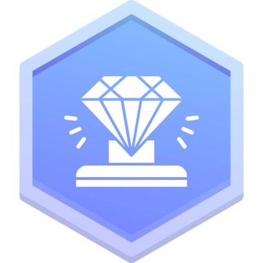diamond icon in trendy style isolated background