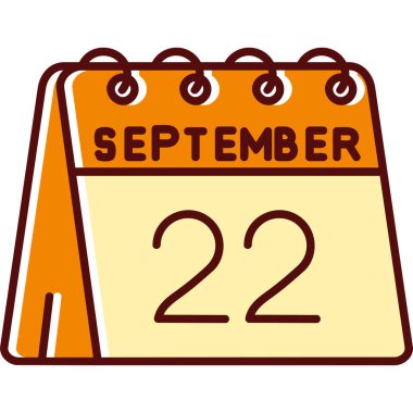 2 Eylül takvim simgesi, vektör tasarımı