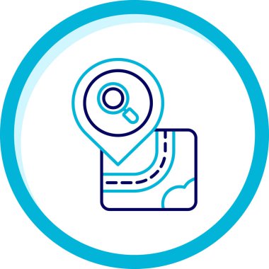 Vektör konumu simge illüstrasyonu