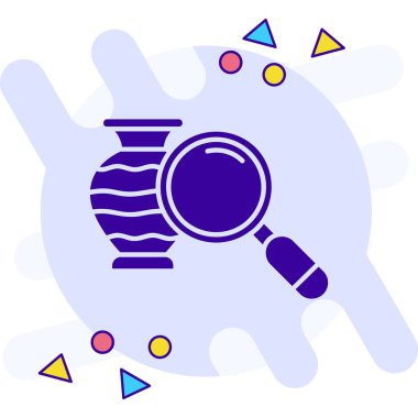 Bir bardak su simgesinin vektör çizimi