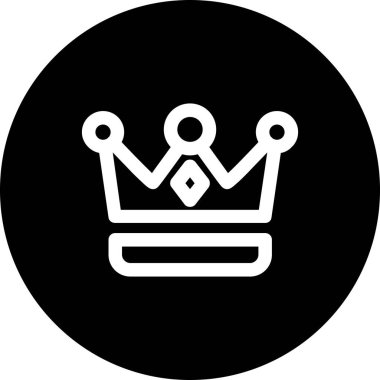 taç simgesi vektör illüstrasyonu