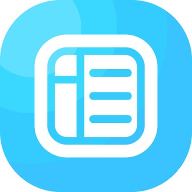 belge web simgesi vektör illüstrasyonu